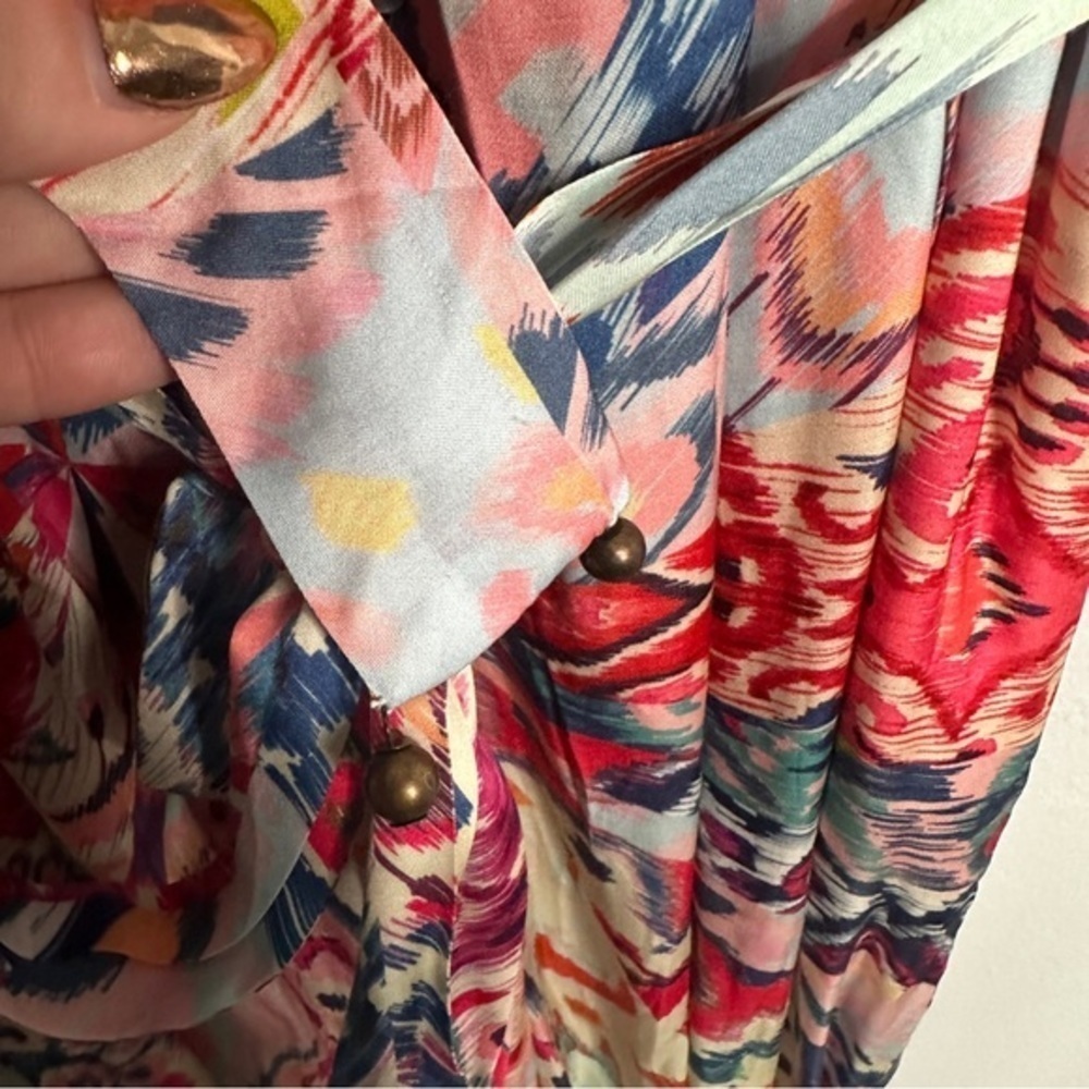 FARM Rio Multicolor Printed Jumpsuit - Pink, Red, Blue, Cream - Picture 10 of 12